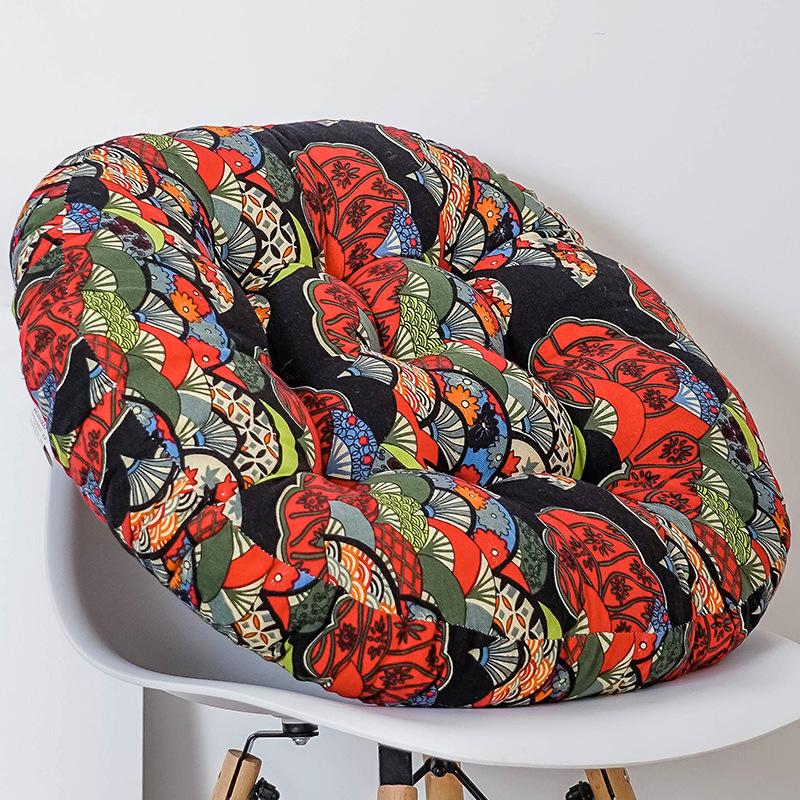 Round Floor Cushion Pillow Thickened Tatami Yoga Mat for Meditation Machine Washable Seat Cushion Office Sleeping Mat