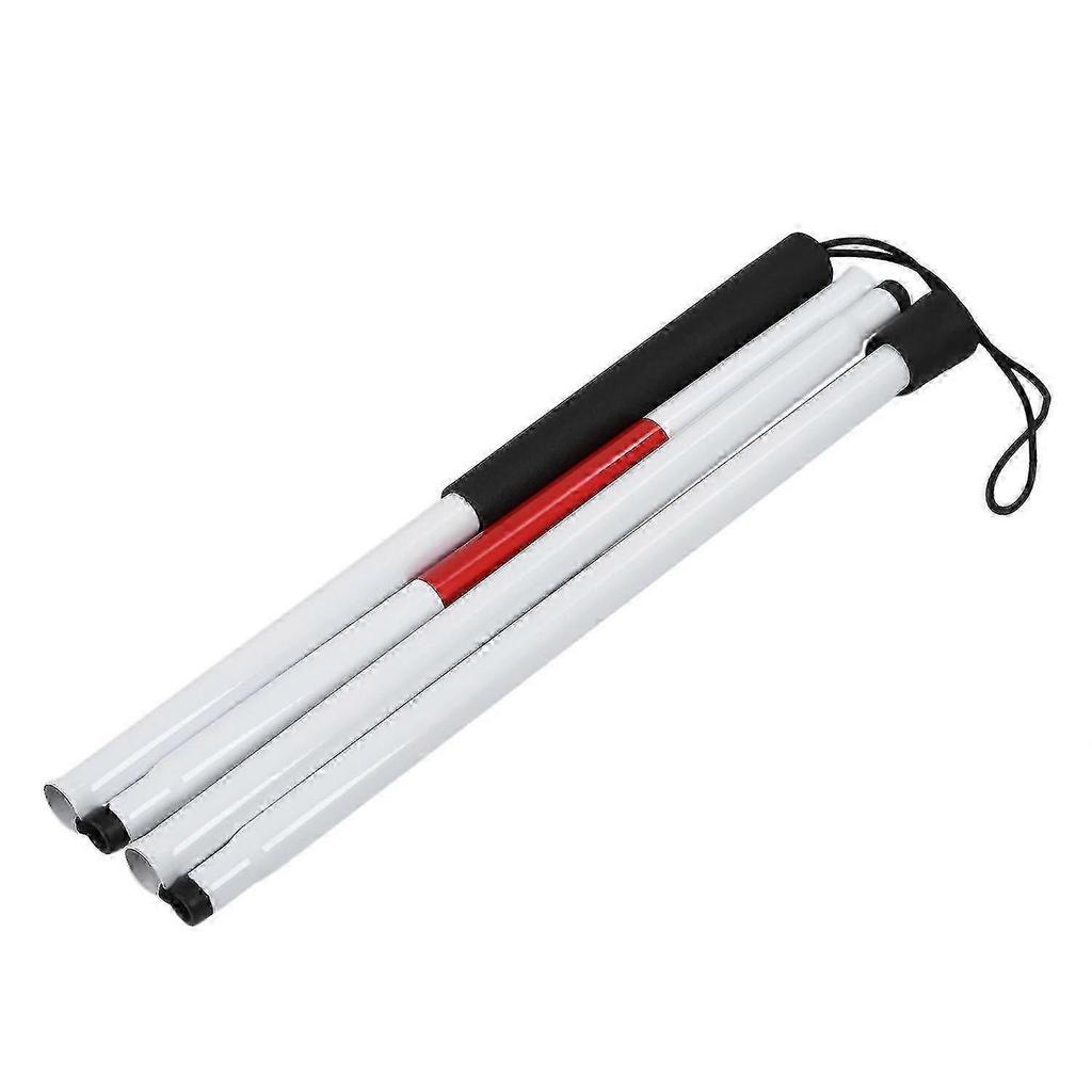 Lightweight Folding Aluminum Walking Cane for Visually Impaired - Easy To Use Blind Crutch Stick Walker with Non-Slip Grip
