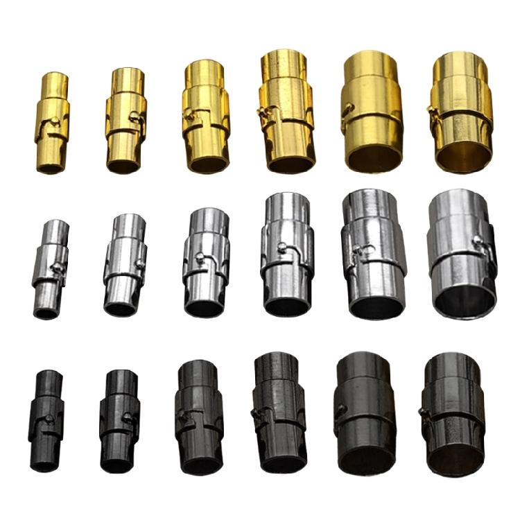 10 Pack Copper Magnetic Clasps Cord End Caps Leathers Rope End Caps for Jewelry