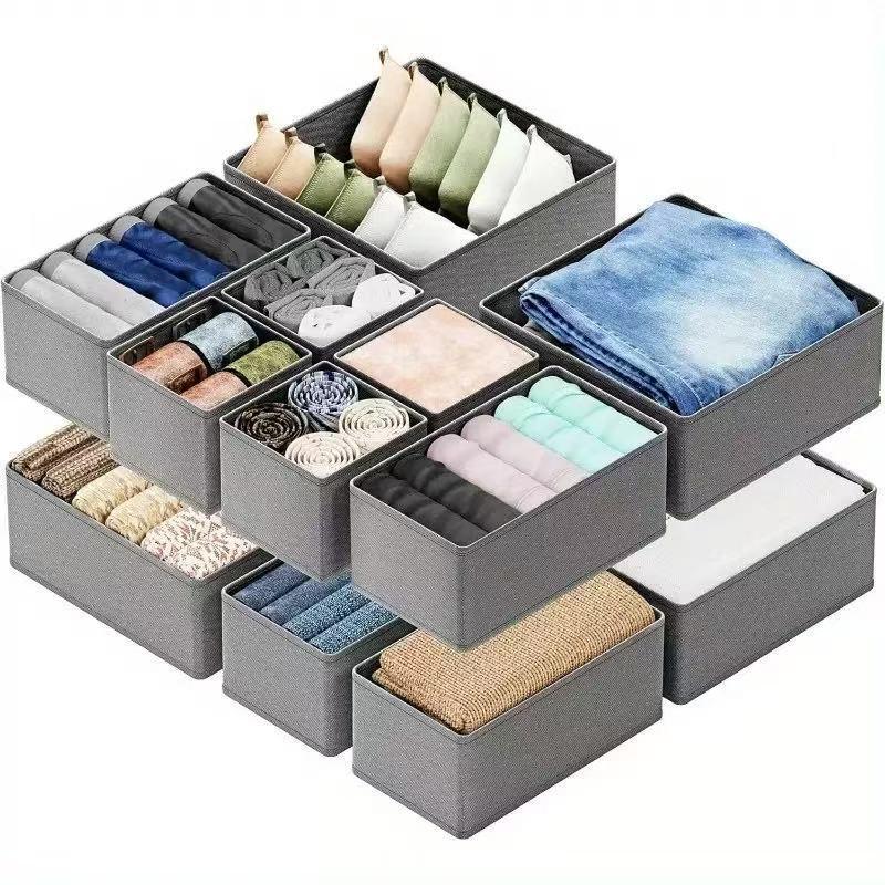 Foldable Non-Woven Fabric Wardrobe Drawer Organizer for Clothes and Underwear