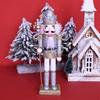 12 Inch Wooden King Ornaments Puppet Festival Theme Party Decor