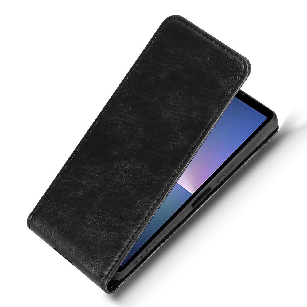 Pro pouzdro Sony Xperia 5 V se slotem na karty Magnetický vertikální flip Kožený kryt na telefon