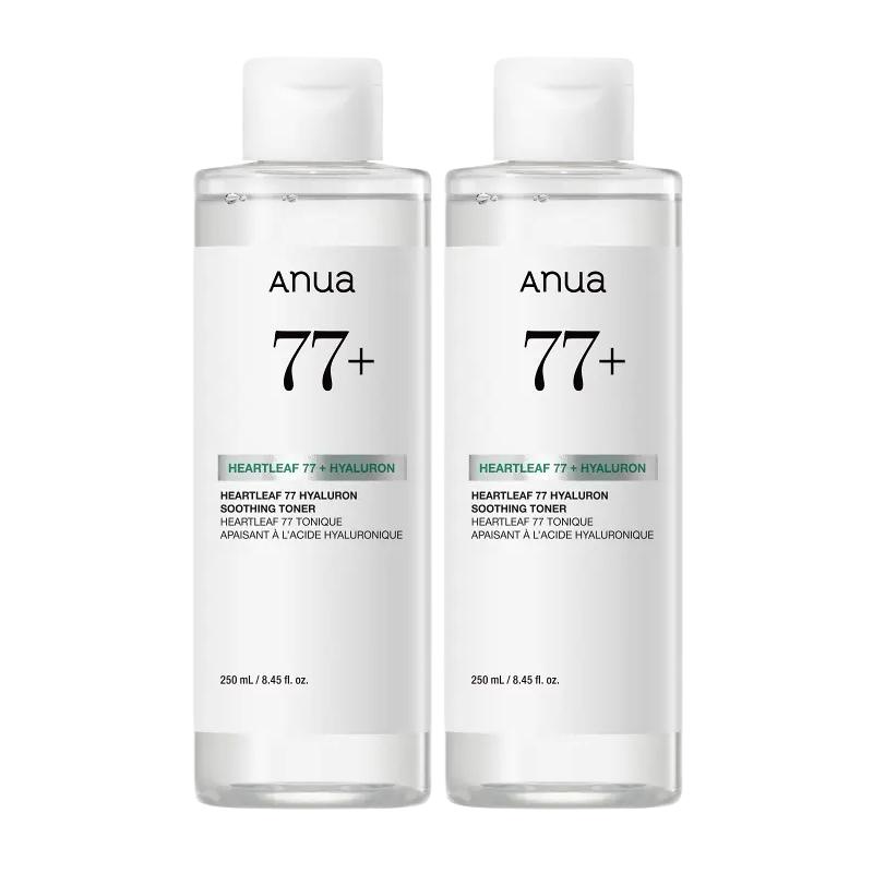 

ANUA Heartleaf 77% Soothing Toner Calming & Hydrating Skin Care 250ml x 2 Set