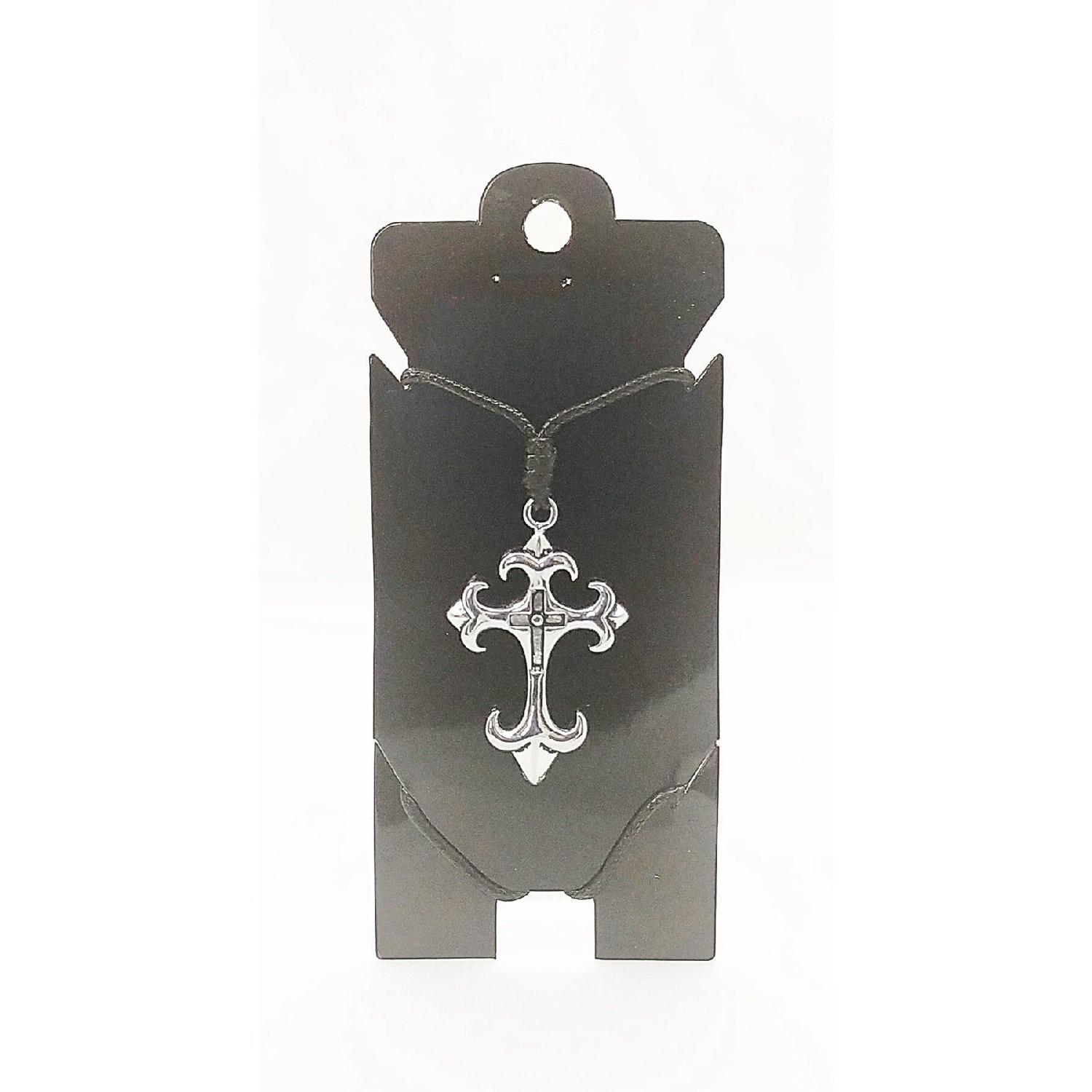 

Tribal Necklace With Crusader Ip Strap And Chrome Steel Coated 80 cm сірий колір