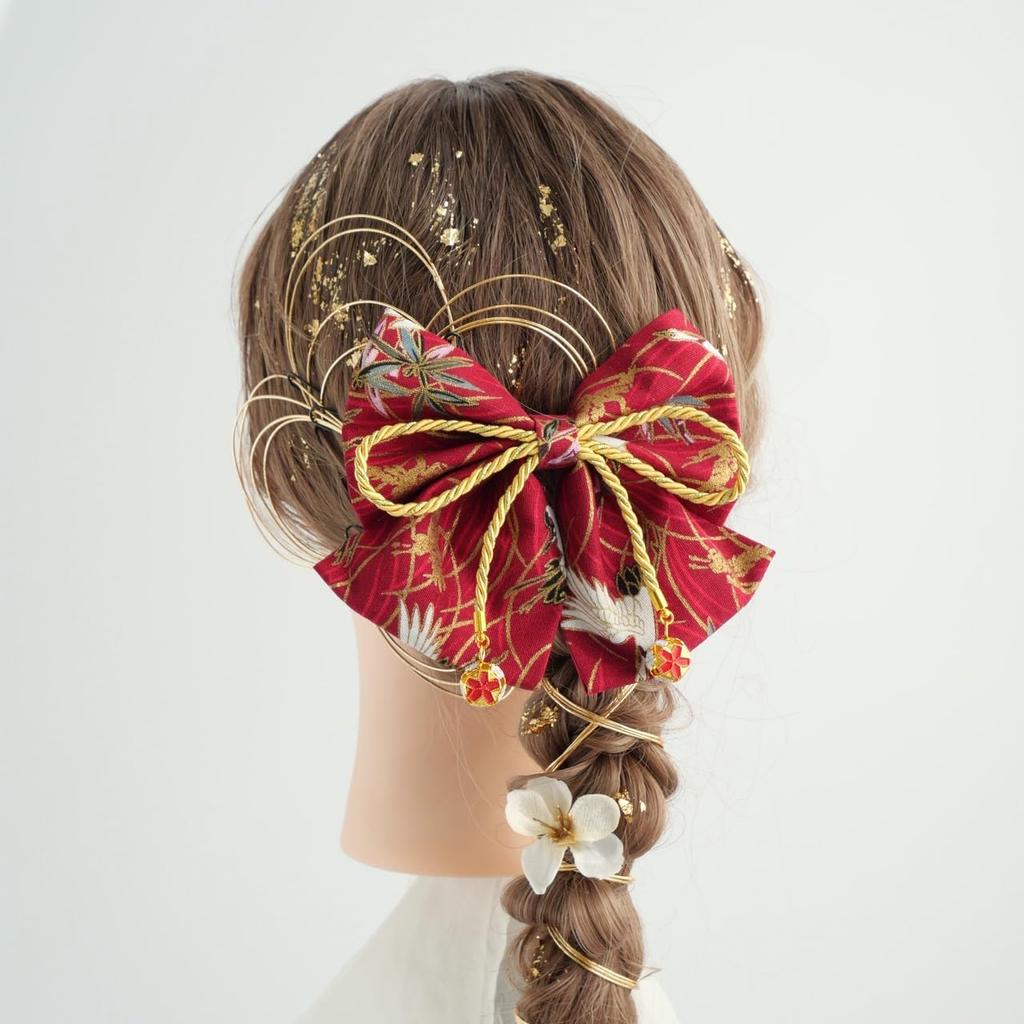 [Lomeri] Artificial Flower Hair Ornament for Coming-of-Age Ceremony, Graduation Ceremony, Furisode Kimono, Wedding, and Traditional Japanese Attire