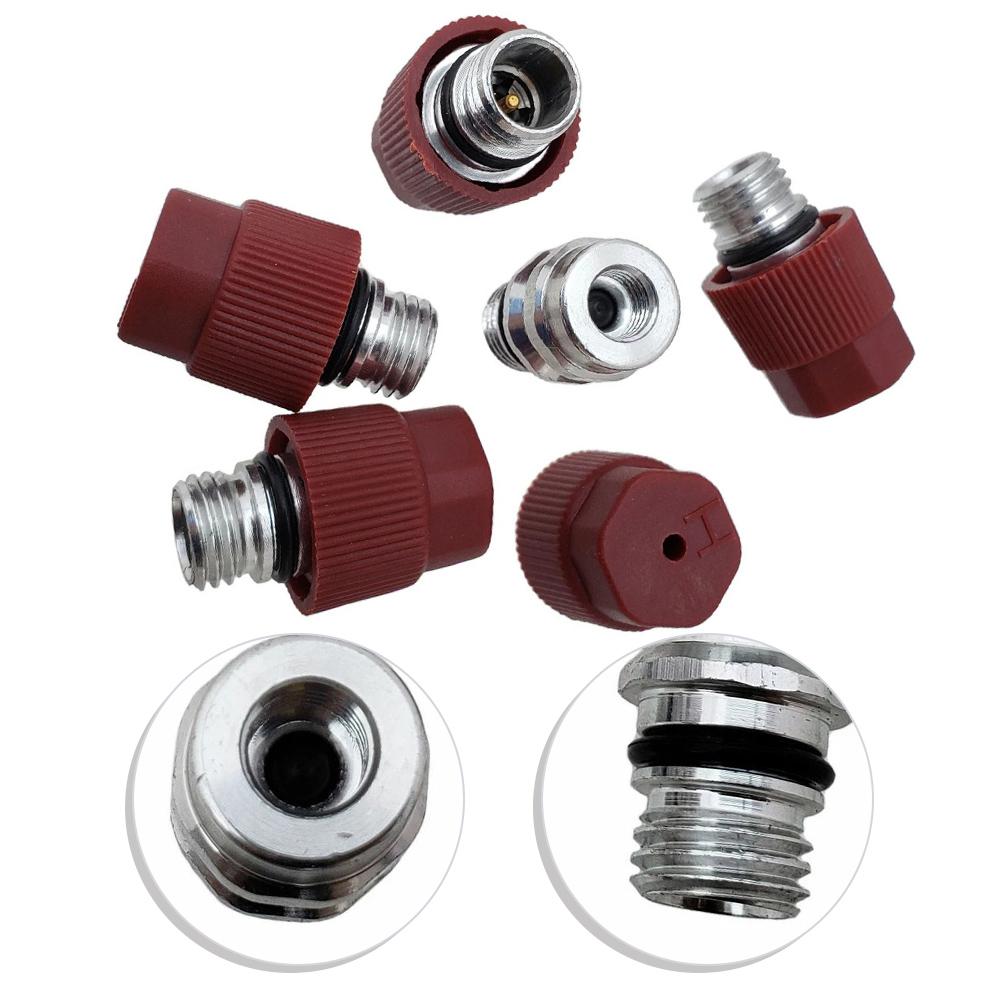 

5pc High Side FOR R134A Port Adapter A/C Service Ports BAS03011 Replaces 15-5438, 800-955 A/C Service Valve High Side