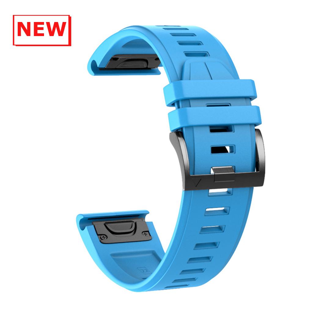 Cinturino in Silicone da 22 mm 26 mm per Garmin Instinct 3 2X Solar Band Fenix E 8 7 7X 6X 6 Pro/Quatix 7 6 5 3/Enduro 3 2 Braccialetto QuickFit