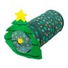 Cat Toy Canes Tunnel Tube Collapsible Spring Rabbit Christmas Tree Tunnel Collapsible Indoor Toy Collapsible
