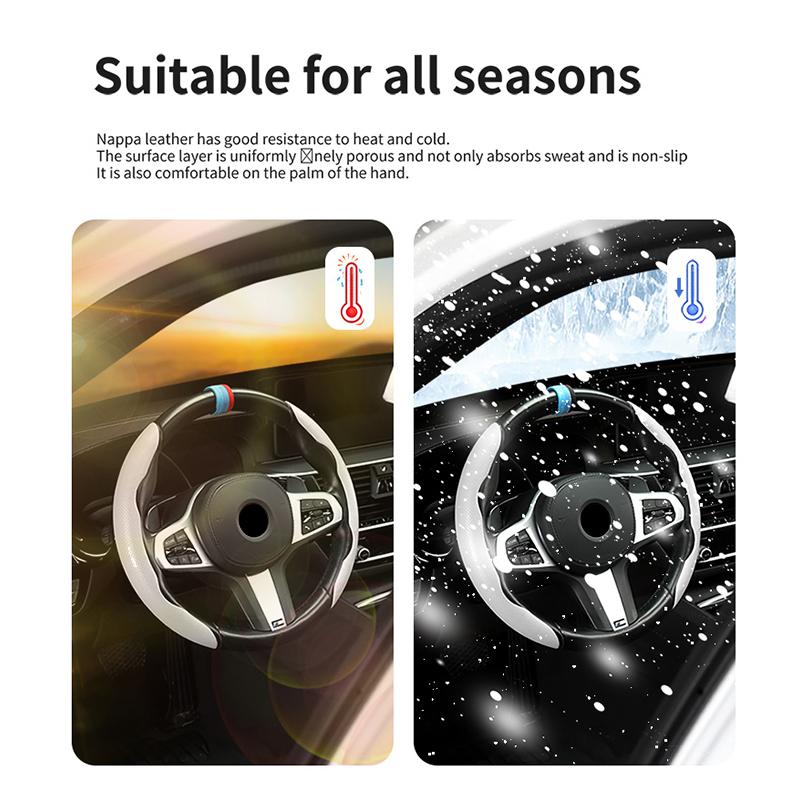 CNR2 Car Logo Steering Wheel Cover Anti-Slip Wheel Steering Covers For KIA Rio K5 K2 Sportage Ceed Sorento Picanto Stinger Soul