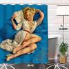 Eco-Friendly Custom Unique Pin Up Girl Modern Shower Curtain Bathroom Waterproof For Yourself H0220-54