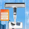 Window Scraper with Double Scraping Strips Extended Pole Side Spray