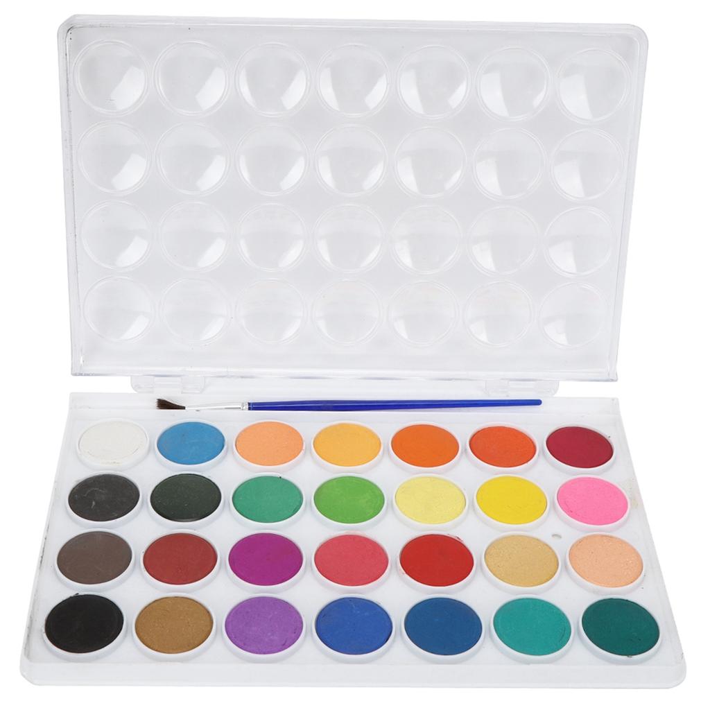 28 Colors Solid Pigment Paints Portable Art Painting Powder Set for Watercolor  Gouache