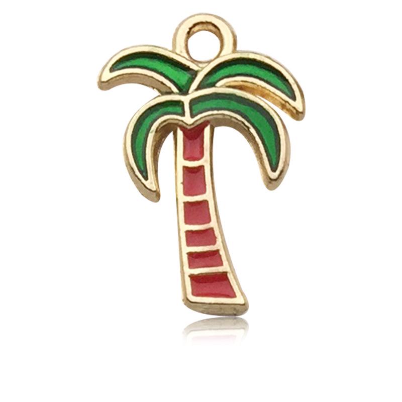 Summer Charm Drip Oil Earrings & Necklace Set - Cute Student Style Dangle Pendant Accessories