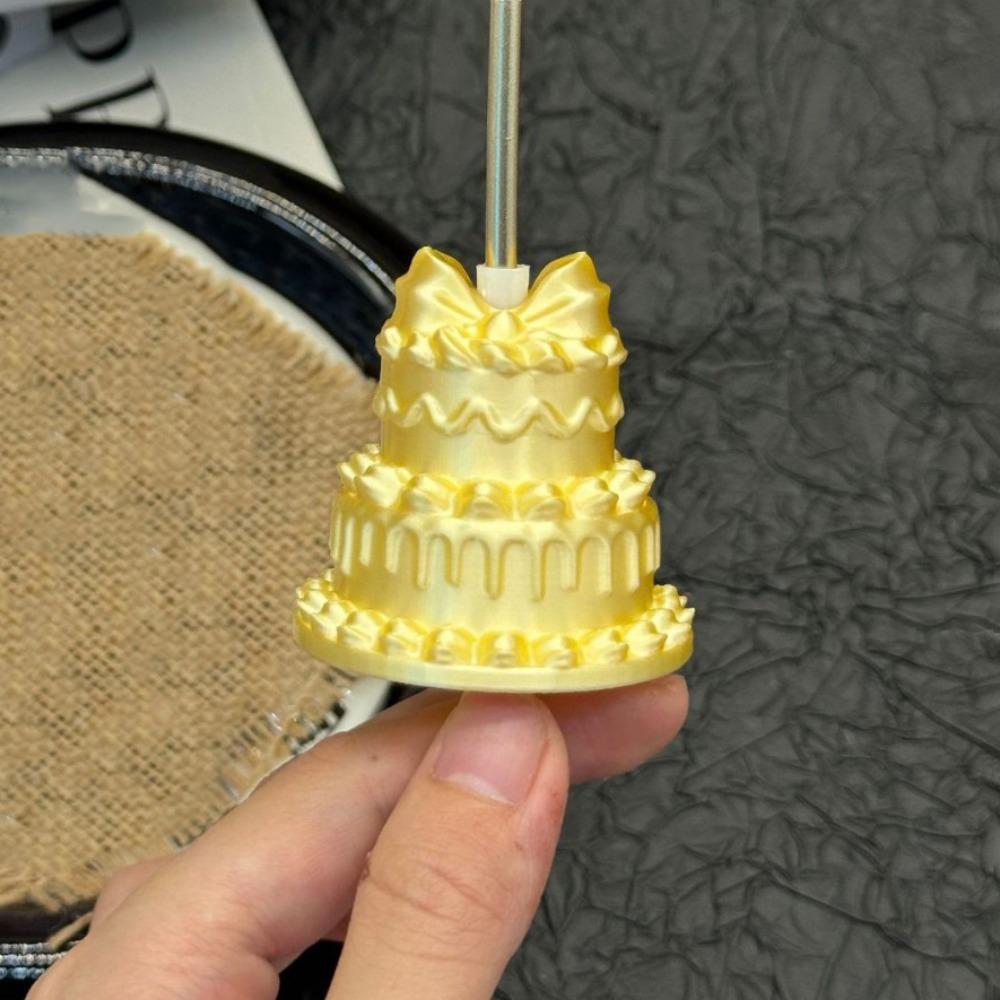 Silk Finish Birthday Cake Ring European Style Mini Cake Candle Ring  Party Decor