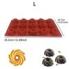 1 Mini Bundle Pan 6/15 Cavity Traditional Bundle Cake Pudding Pastry Mold Channel Pipe Cake Making Baking Tools Kitchen Gadgets