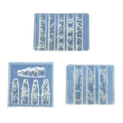 Professional Nail Mould Silicone Stampers With Realistic Floral Lace Multipurpose Crafting Tool for Beauty Projects