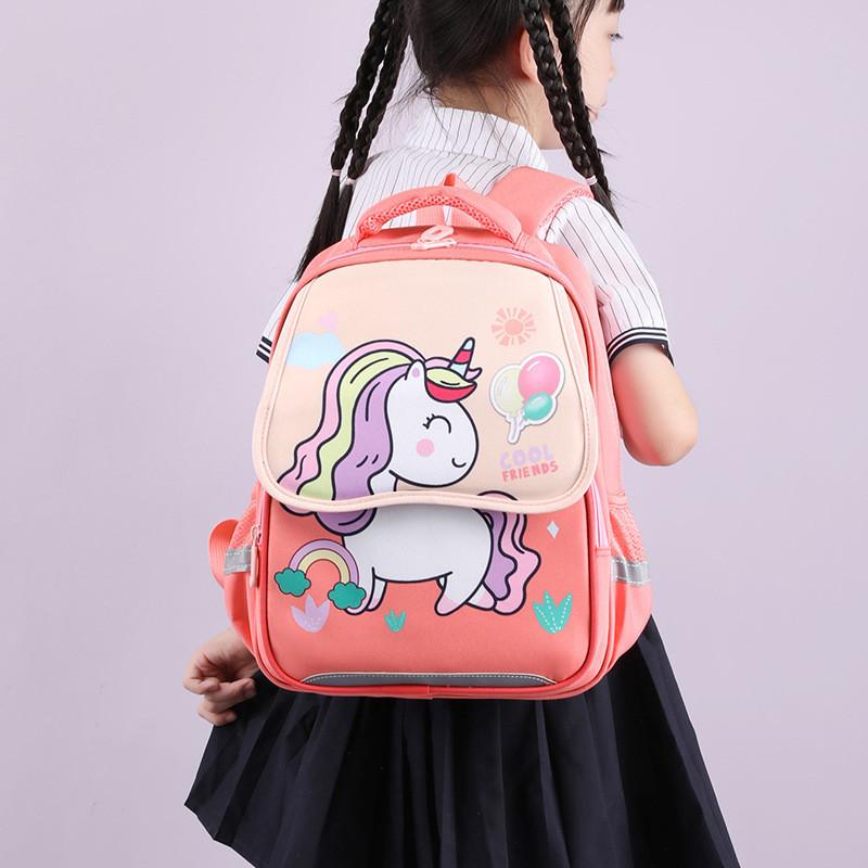 Adorable Kids School Backpack With Cute Cartoon Design And Lightweight Large Capacity For Boys And Girls