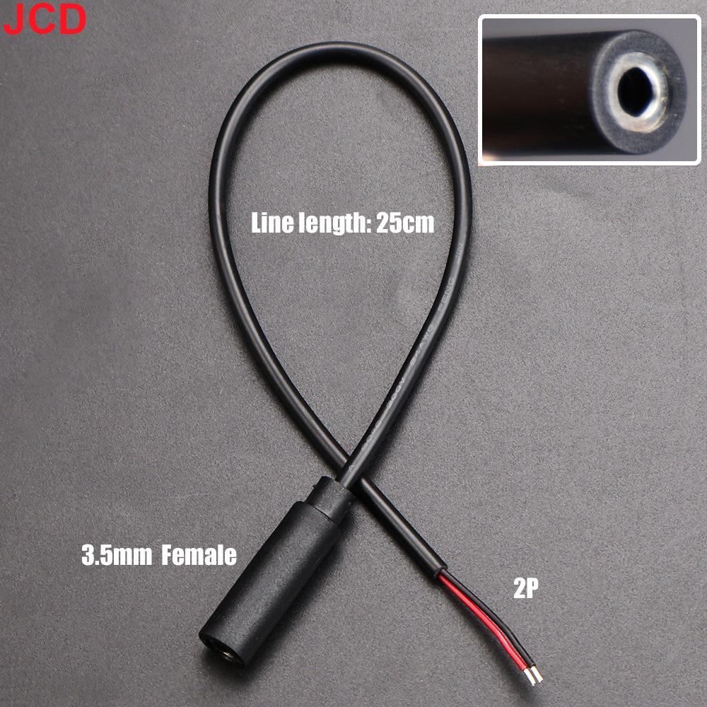 JCD 5Pcs 2.5/3.5mm Audio Cable Connector 2 3 4 Pole Mono Stereo Male Plug Female Jack Extension Wire AUX Headphone DIY Repair