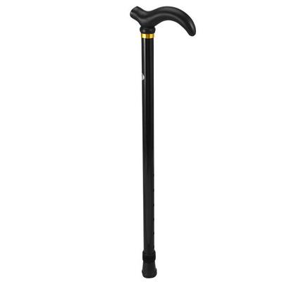 2-Section Alloy Walking Stick Retractable Telescopic Adjustable Height Anti-slip Elderly Assistive Device