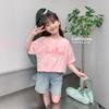 Girls Summer Stylish Short Sleeve T Shirt Fashionable Kids Tops