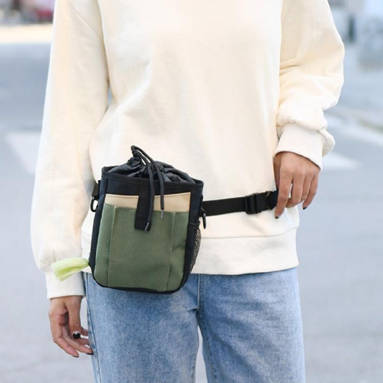 Nastavitelná taštička na pamlsky pro psy Tréninková ledvinka pro venkovní procházky s držákem na sáčky na exkrementy Cestovní potřeby pro výcvik domácích mazlíčků