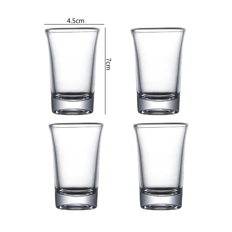 15ml/30ml/50ml Luxury Small Wine Glass High End Thick Cocktail Glasses Baijiu Cup Shot Glass Scotch Bourbon Cups Bar Glassware