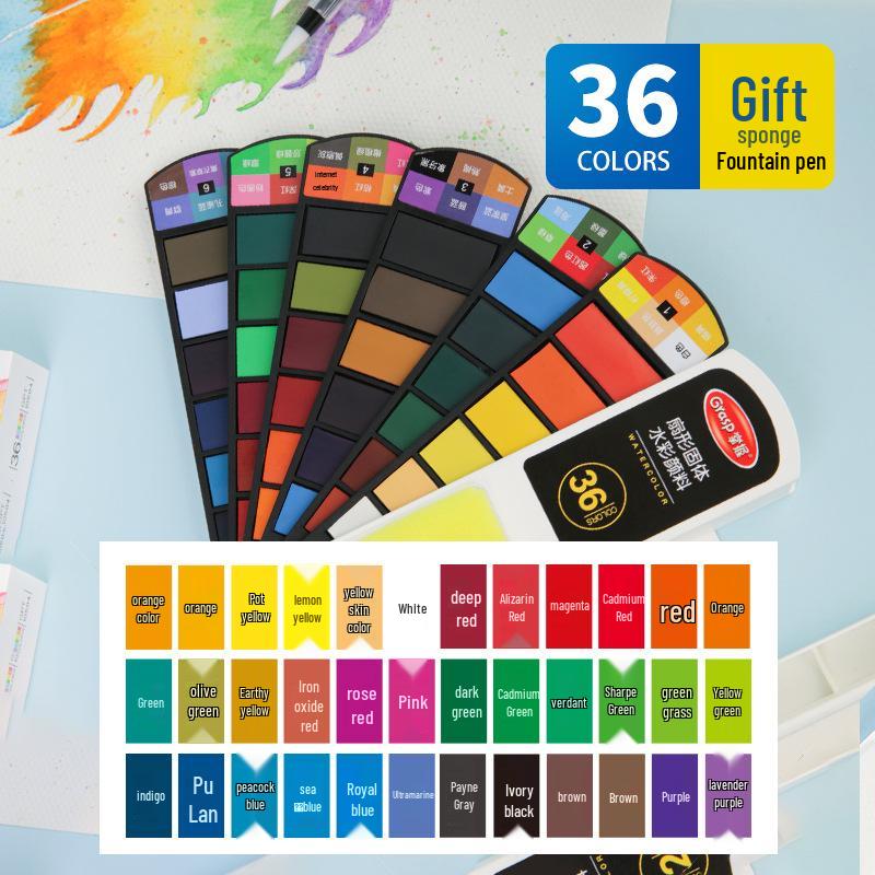 Mastering Solid Watercolors: Hand-Painted Washable Art for Kids and Students