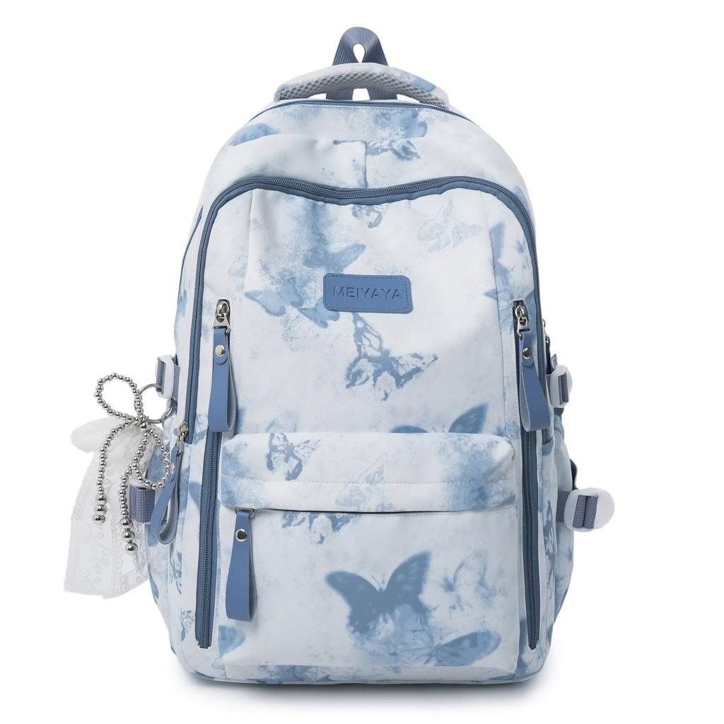 Schoolbag Wholesale Butterfly Printing Three-piece Set Student School Bag Female 1st-1st Grade Make-up Tote Bag Pencil Bag Backpack