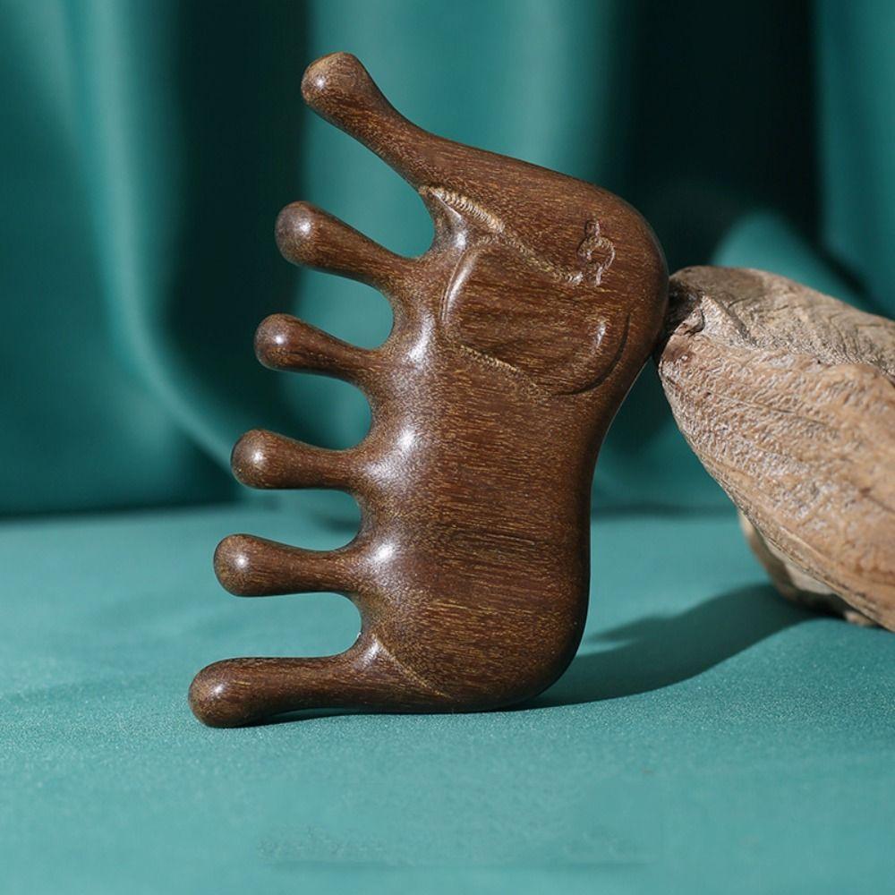 Animal Shaped Body Meridian Massage Comb Sandalwood Meridian Combs  Health Care