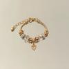 Fashion Heart Flower Butterfly Charm Bracelet For Women Gift Accessory