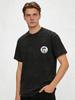 2026 Summer New Washed Old T-shirt Retro Trendy Brand European and American Pure Cotton T Men and Women Shoulder Loose Half Sleeves