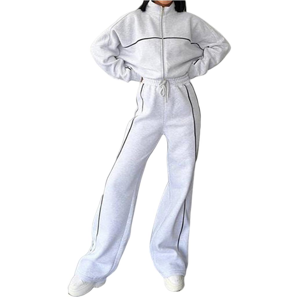 Women's Casual Loose Fit Sweatshirt Set