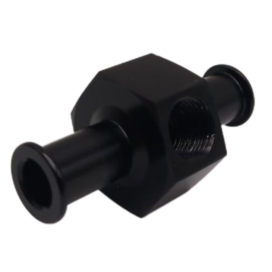 Fuel Nitrous Pressure Gauge Adapter 3/8" Hose 1/8" Npt Port Aluminum Universal