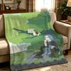 Anime L-Luo Xiaohei-i Throw Thick Comfort Flannel Quilt, Multi-scene Use Indoor Outdoor Daily Nap