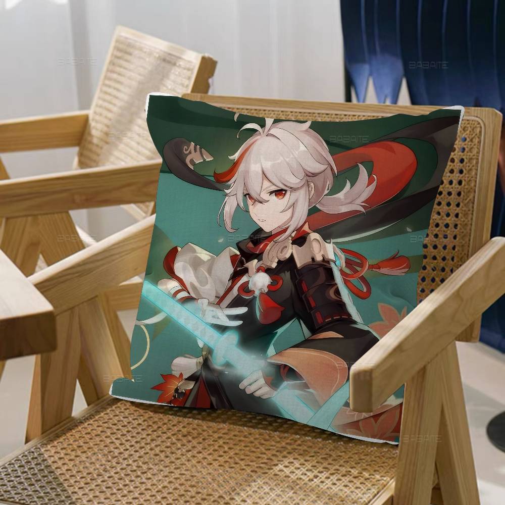 Kaedehara Kazuha Genshin Impact Pillow Cover Sofa Cushion Cover Home Room Decoration Children Gift