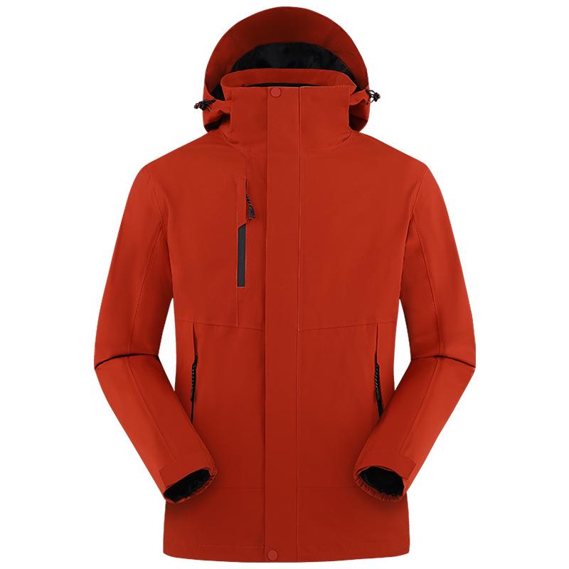 Premium 3-in-1 Outdoor Shell Jacket - Corporate Logo, Windproof, Waterproof, Ideal for Hiking and Mountaineering.