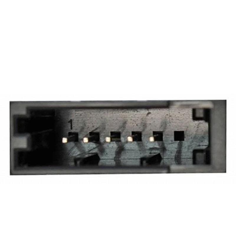 Black Hazard Warning Button Control Switches BM5T13A350AA, Dashboard Light Replacement Part with Red Hazard Icon and Plastic Housing Body Panel