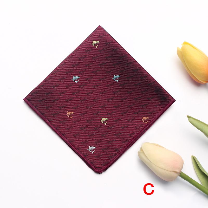 Striped Flower Type Men'S Suit Pocket Towel Men'S Business Retro Suit Chest Towel Small Square Towel