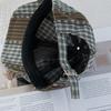 Forward Cap Newsboy Caps Y2k Painter Hat Fashion Plaid Berets  Girl