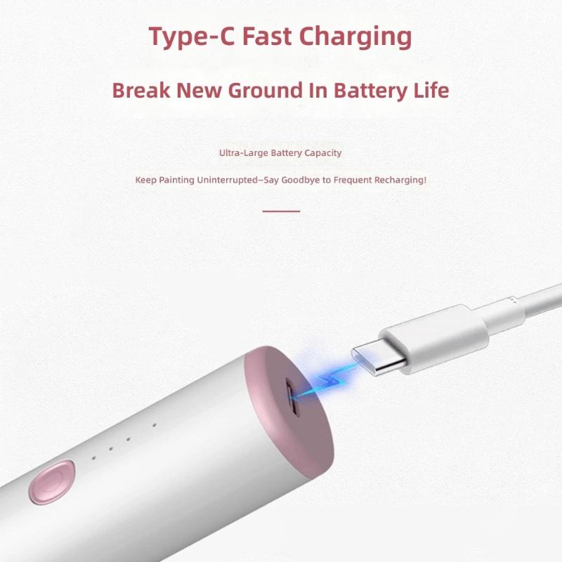 Electric Jewel Painting Pen Cordless Vacuum Jewel Art Pen Low Noise 3 Speed Adjustable Rechargeable Lightweight Pen