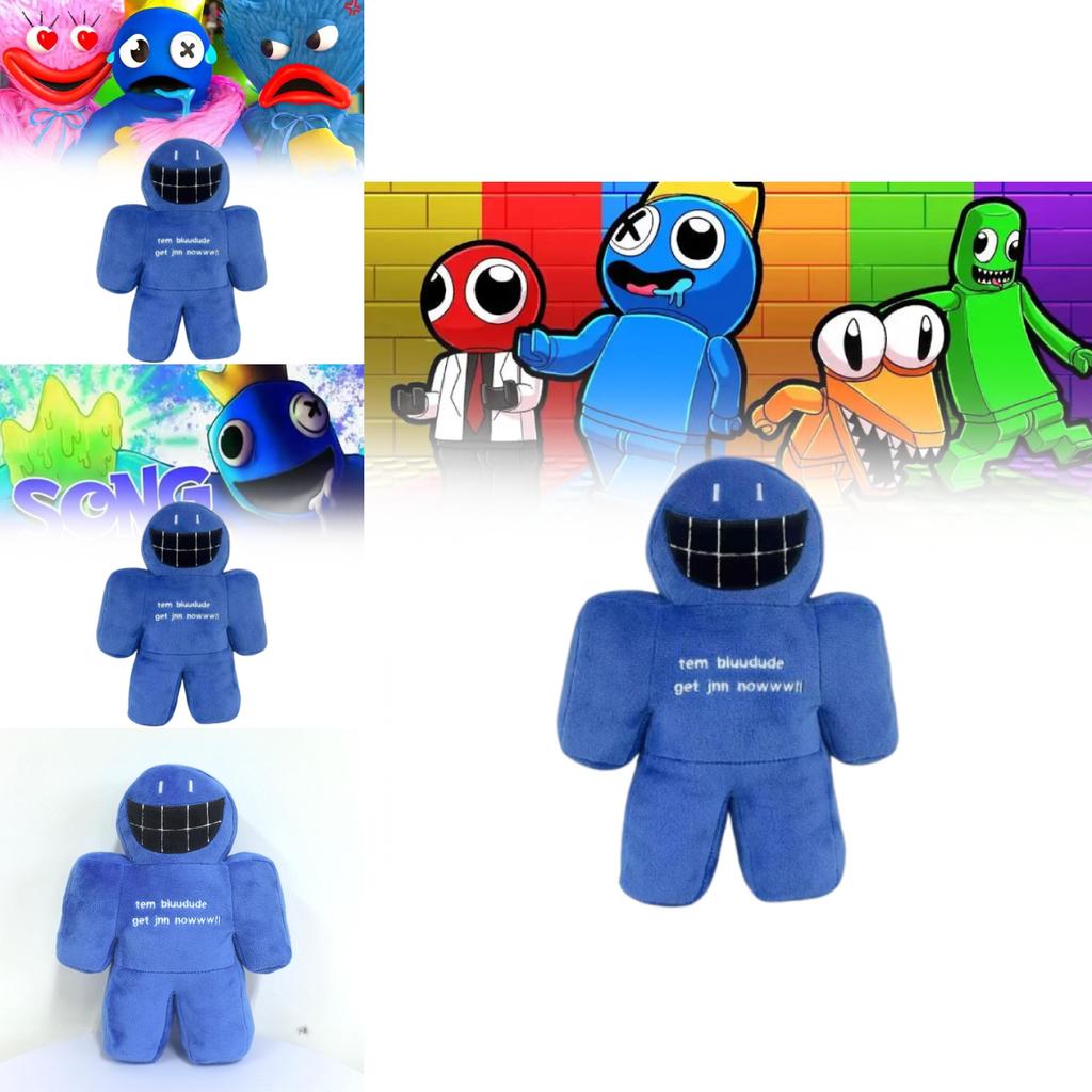 Roblox Rainbow Friends Plush Toy Blue Big Mouth Character Soft Stuffed Doll For Kids