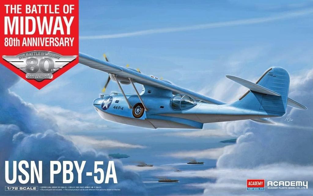 Academy scale US Navy Air Corps Catalina Midway Operation Plastic Model Kit 12573 1/72 PBY-5A