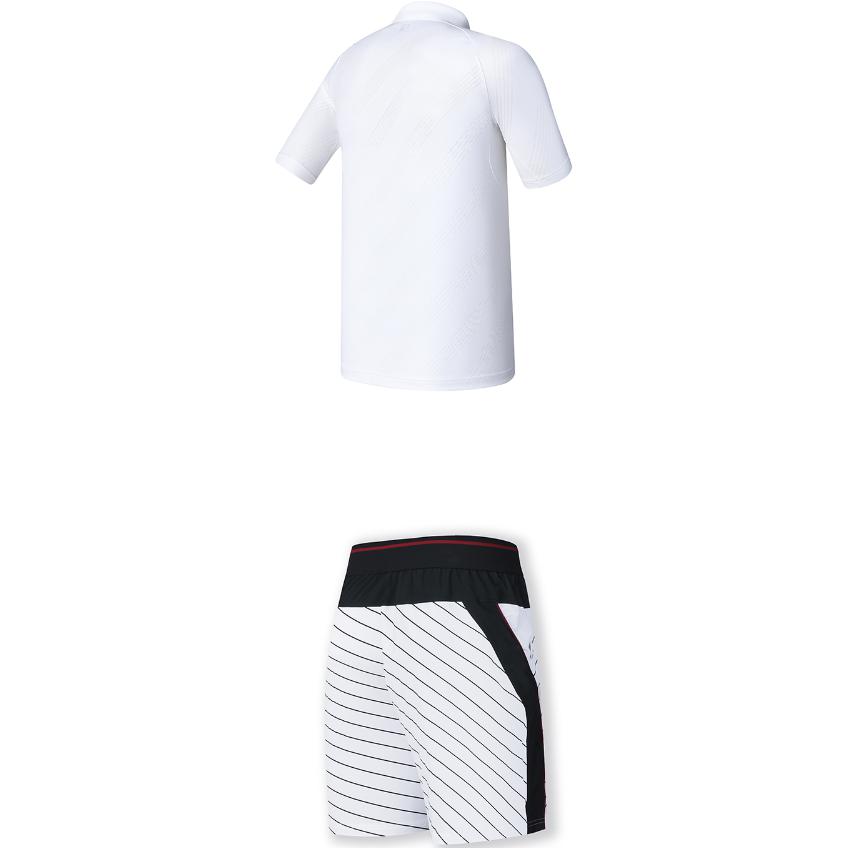New FILA Casual Sportswear Men's Clothing Sets Bright White+All Over Print A11M423105F-WT+A11M423807F-ZA