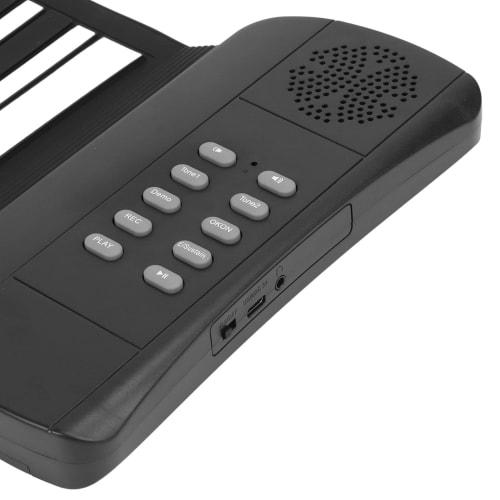 PM49H 49-Key Roll-Up Piano with External Voices, USB Battery Powered, Portable Keyboard Piano for Kids and Beginners, 4D Surround Sound, 16 Voices (PM