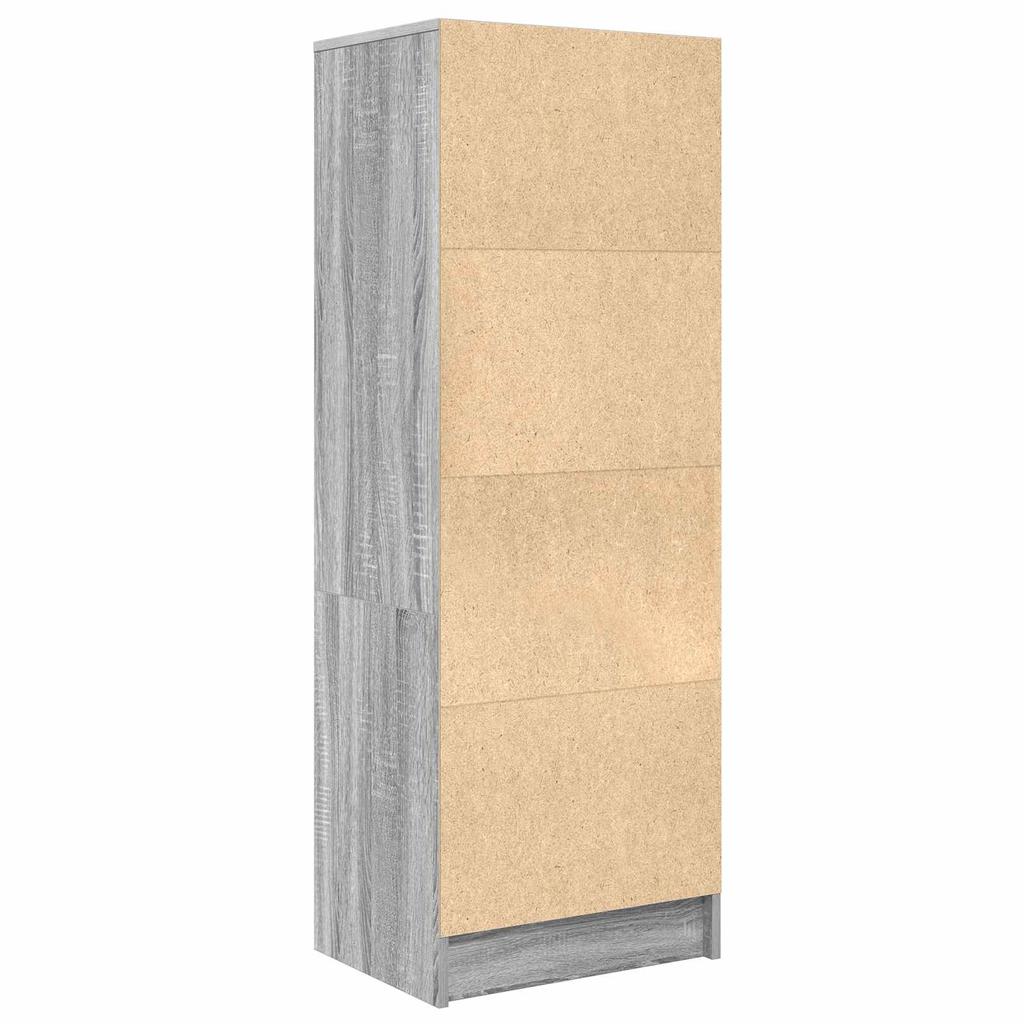 Highboard with Drawers Grey Sonoma 45.5 x 34 x 127 cm