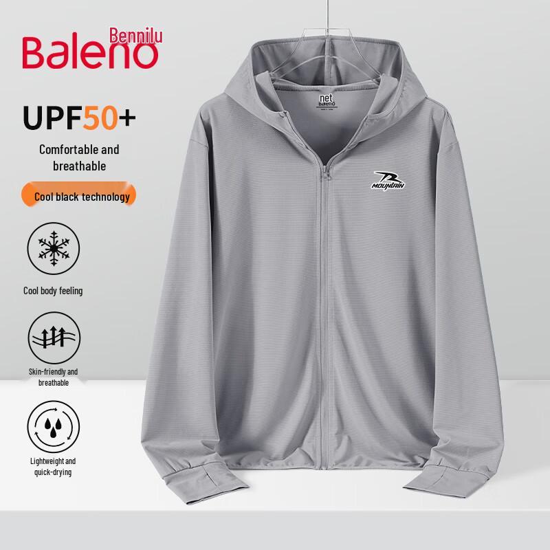 

Baleno Men s UPF50+ Cooling Hooded Sun Protection Jacket 3XL