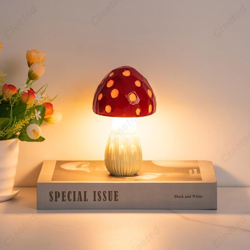 Creative New LED Mushroom Desktop Desk Lamp Home Bar Living Room Bedroom Bedside High-end Atmosphere Lighting Fixture