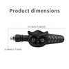 2Pcs Moto LED Blinker 12V/24V Flashing Indicator DRL Tail Brake Decor Light Universal Safety Signal Lamp For Bike Scooter