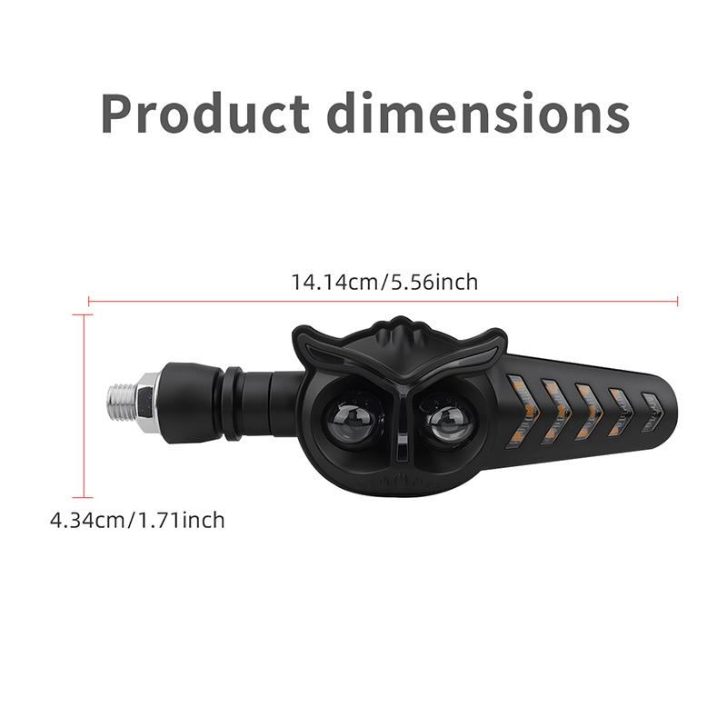 2Pcs Moto LED Blinker 12V/24V Flashing Indicator DRL Tail Brake Decor Light Universal Safety Signal Lamp For Bike Scooter