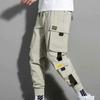 Fashion Men's Cargo Pants Casual Hip Hop Hit Color Multiple Pockets Trousers Streetwear Pants Sportswear Sweatpants